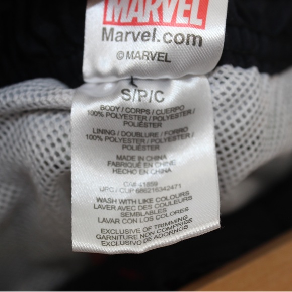 MARVEL Comics Superhero Lined Swim Trunks Swim Shorts Mens Small - Picture 7 of 9